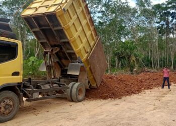 Diduga Gunakan Material Tanah Urug Hasil Tambang Galian C Illegal : Hadi Prabowo Laporkan PT. Pertamina EP, Kontraktor, dan Pemilik Tambang Ke Polsek Sei Gelam.