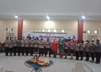 Ditengah Pandemi Covid-19, Hari Ulang Tahun Polwan Ke-73 Polres Muaro Jambi Secara Sederhana
