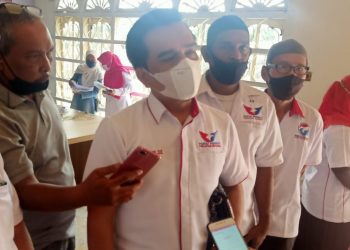 HUT ke -7 Perindo DPD Jambi , syukuran Melakukan Vaksin Massal ,Begini Kata Warga