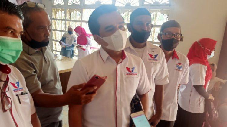 HUT ke -7 Perindo DPD Jambi , syukuran Melakukan Vaksin Massal ,Begini Kata Warga