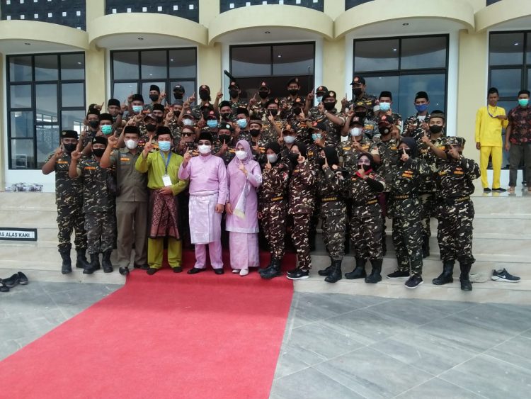 Banser Satkorcab Tanjab Barat bantu pengamanan & penerapan Prokes di Arena MTQ ke 50 Provinsi Jambi