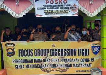Sikapi Nasib Ekonomi Masyarakat Merangin Dari Dampak Covid-19, KBO Satbinmas Polres Merangin Adakan FGD