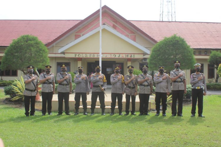Kapolres Muaro Jambi Pimpin Sertijab Kasat dan Kapolsek.