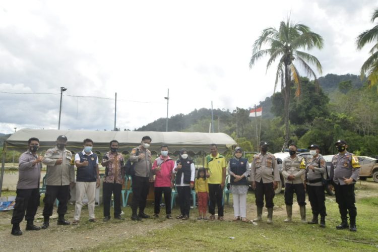 Polsek Tabir Ulu-Tabir Barat, Adakan Gercep Vaksinasi Di Desa Telentam
