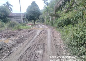 Rusak Jalan Aset Desa Oleh Oknum Pemain PETI, Ketua Karang Taruna Telentam Beni Rustandi, Akan Bawa Ke Jalur Hukum