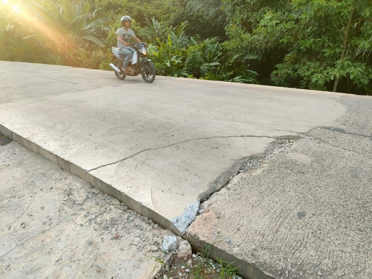 Baru Berusia Dua Bulan, Box Culver Di Selincah Sudah Retak