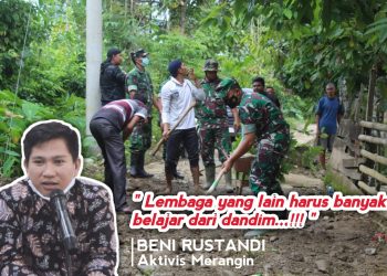 Perbaiki Akses Jalan Air Liki, Aktivis Merangin Beni Rustandi Sebut, Lembaga Yang Lain Harus Banyak Belajar Dari Dandim