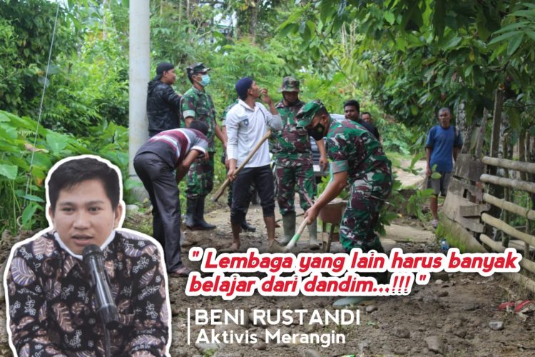 Perbaiki Akses Jalan Air Liki, Aktivis Merangin Beni Rustandi Sebut, Lembaga Yang Lain Harus Banyak Belajar Dari Dandim