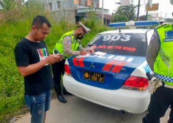 Kanit Turjawali Pimpin Razia Rutin dijalan Lintas Jambi – Muaro Bulian