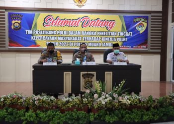 Kapolres dan Sekda Terima Kunjungan Puslitbang Polri Di Polres Muaro Jambi