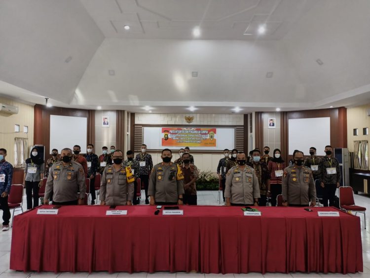 Kapolres Muaro Jambi Lakukan Penandatanganan Fakta Integritas Penerimaan Taruna/i Akpol Dan Bintara Polri Tahun 2022