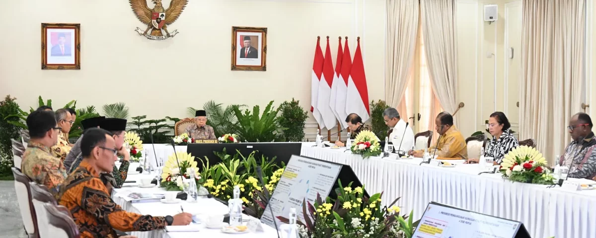 Pimpin Rapat BP3OKP, Wapres Harapkan Dana Otsus Berdampak Nyata bagi Masyarakat Papua
