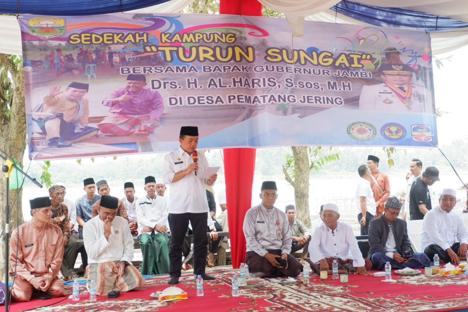 Sedekah Kampung Turun Sungai Bersama Gubernur Jambi Drs. H. Al Haris, S.Sos., MH