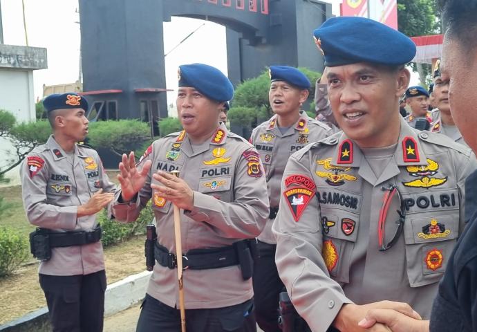 Danpas Brimob I Korbrimob Polri Kunjungi Mako Brimob Polda Jambi, Cek Kesiapan Pengamanan Pilkada Serentak