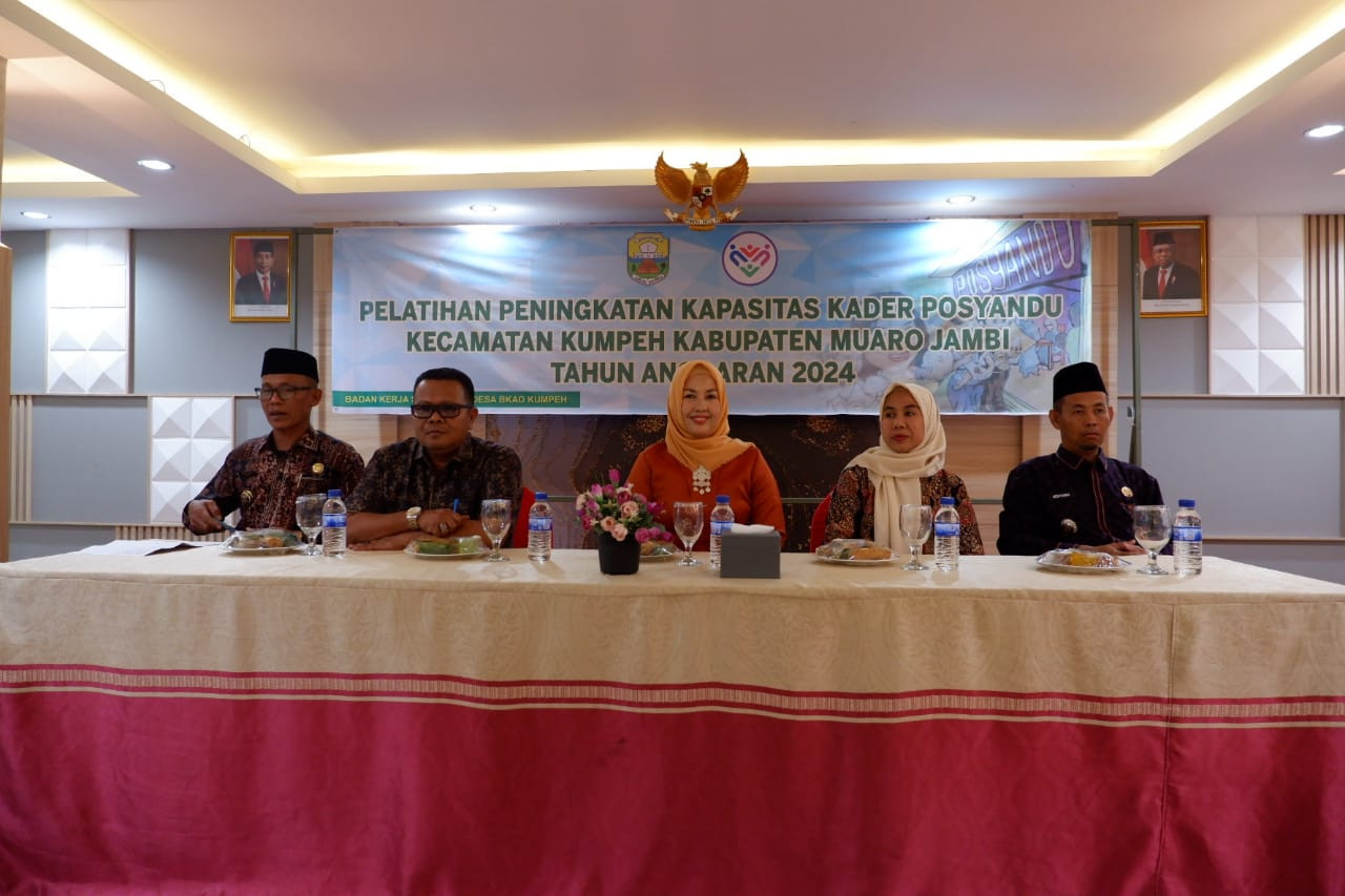 Pembukaan Pelatihan Kader Posyandu Dalam Kecamatan Kumpeh Tahun 2024