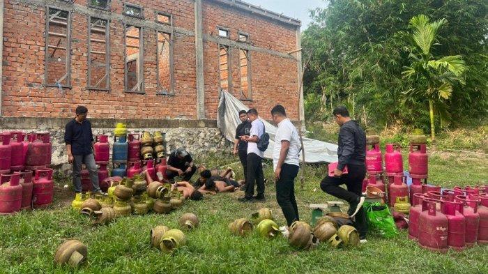 Polda Jambi Gerebek Gudang Penyutikan Gas Ilegal di Muaro Jambi