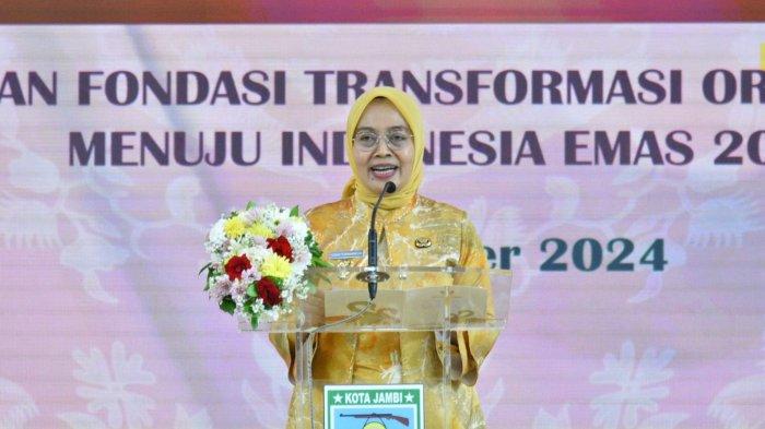 Pj Wali Kota Hadiri Puncak HUT ke-25 Dharma Wanita Persatuan Kota Jambi