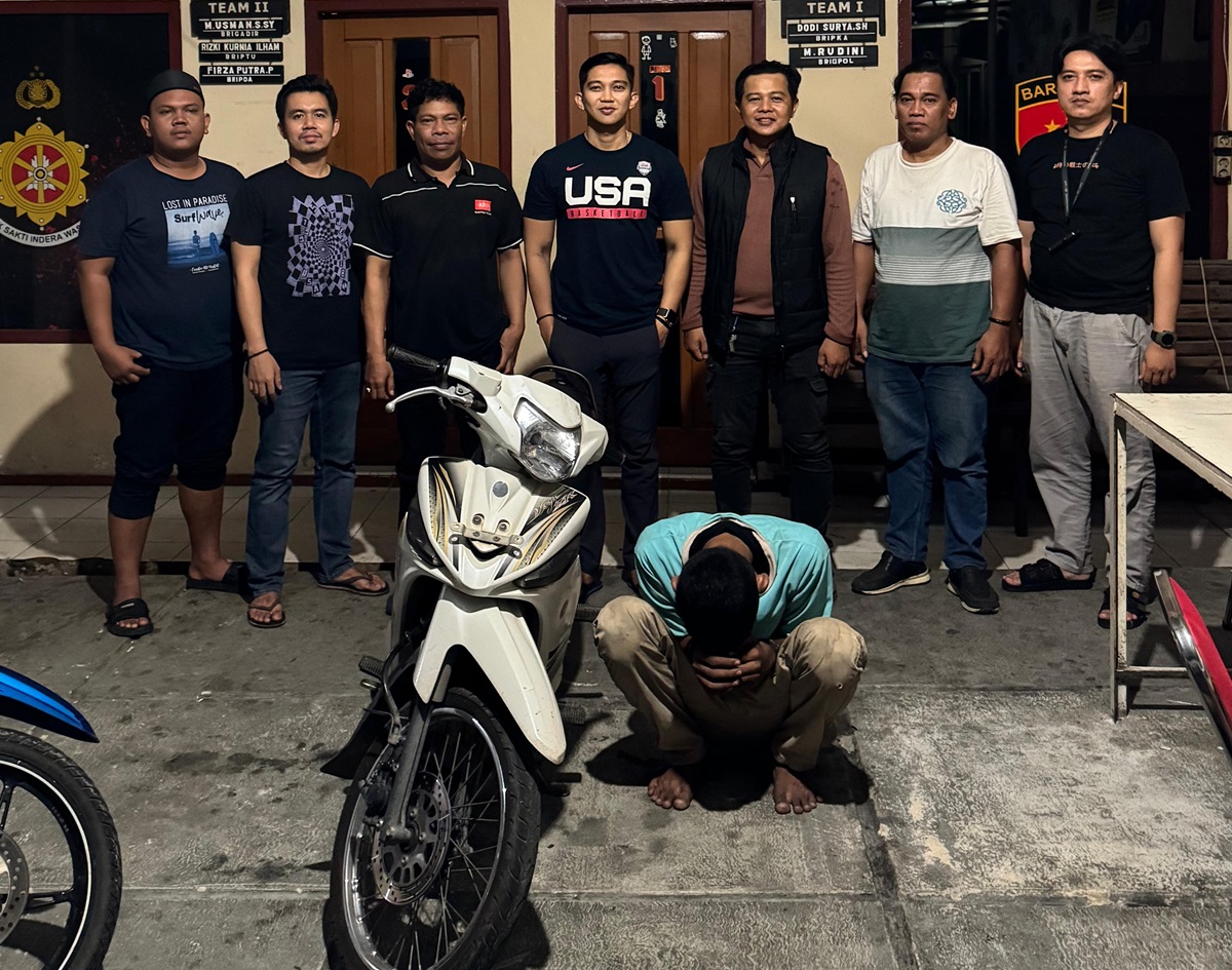 Pelaku Curanmor Tak Sampai 24 Jam, Warga Sarolangun Ditangkap Polsek Jelutung Usai Mencuri Sepeda Motor