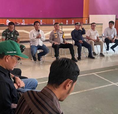 Kapolres Muaro Jambi Turun Langsung Dalam Upaya Mitigasi Aksi Pendudukan Lahan di Desa Sungai Bungur