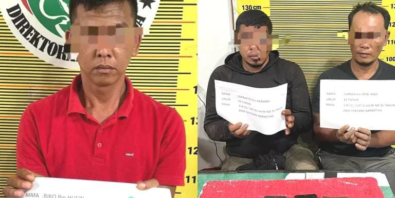 Polres Merangin Bongkar Jaringan Narkoba, Tiga Pelaku Ditangkap dengan Barang Bukti Sabu
