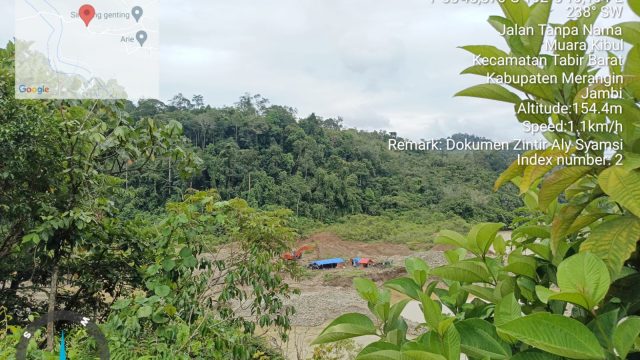 Aktivitas Tambang Emas ilegal di Desa Muara Kibul  Kec Tabir Barat  Luput dari Perhatian Aparat Penegak Hukum.