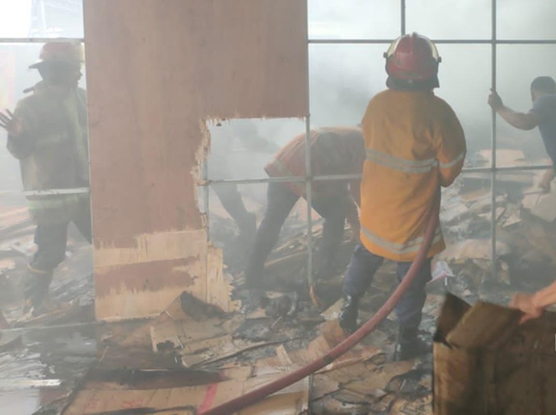 Toko Serba 35 Ribu di Bungo Hangus Terbakar, Diduga Api Muncul dari Tumpukan Kardus