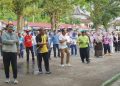 Bupati Merangin Pimpin Senam Jumat Sehat di RTH Pasar Bawah Bangko