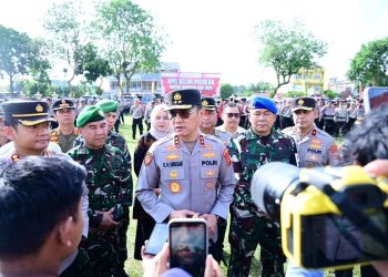 Bupati Merangin Pimpin Senam Jumat Sehat di RTH Pasar Bawah Bangko