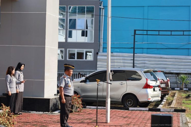 Optimalisasi Posbakum Jadi Fokus Arahan Kakanwil Kemenkum Jambi dalam Apel Pagi Pegawai