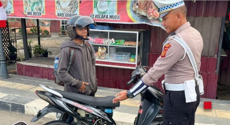 Satlantas Polres Tebo Gelar Pengaturan Lalu Lintas Pagi di Sejumlah Titik Rawan Kemacetan