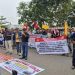 Massa AKBP Demo Depan Rumdis Gubernur, Tuntut Batalkan Pelantikan Mat Sanusi Sebagai Ketua KONI Jambi