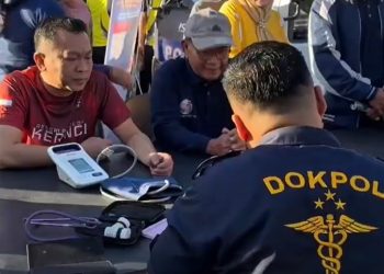Polres Kerinci Gelar Olahraga Bersama dan Layanan Kesehatan Gratis Sambut HUT RI ke-80