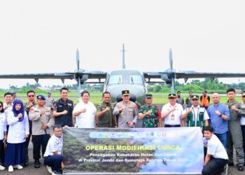 Polda Jambi, BMKG, dan Stakeholder Resmi Luncurkan Operasi Modifikasi Cuaca Cegah Karhutla di Jambi