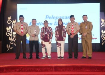 Gubernur Lepas Kontingen Perkemahan Pramuka Berkebutuhan Khusus