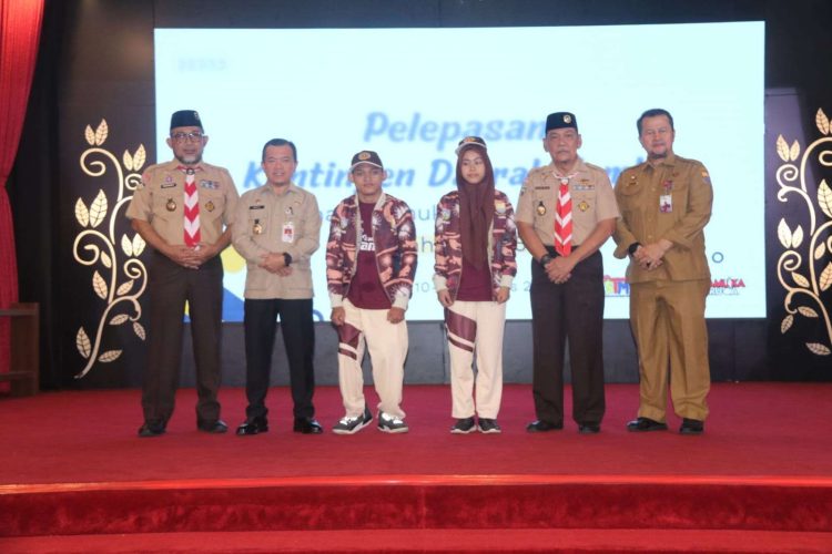 Gubernur Lepas Kontingen Perkemahan Pramuka Berkebutuhan Khusus