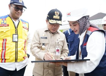 Gubernur Al Haris Tinjau Progres Jalan Tol Pijoan – Sebapo – Bayung Lencir