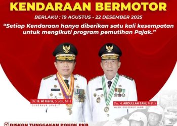 Pemprov Jambi Targetkan Pendapatan Rp70 Miliar dari Pemutihan Pajak Kendaraan