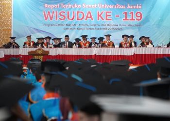 UNJA Gelar Wisuda ke-119, Luluskan 1.053 Mahasiswa dari Berbagai Jenjang