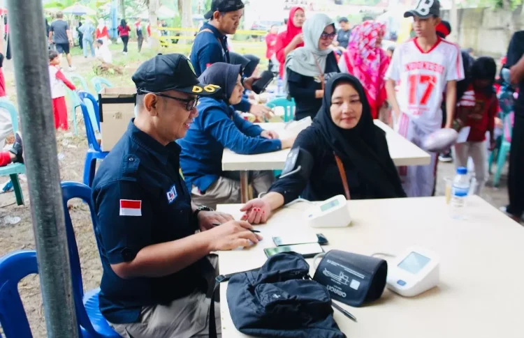 Meriahkan HUT RI ke 80, RS Bhayangkara Polda Jambi Berikan Pelayanan Kesehatan Gratis untuk Ratusan Masyarakat Teratai