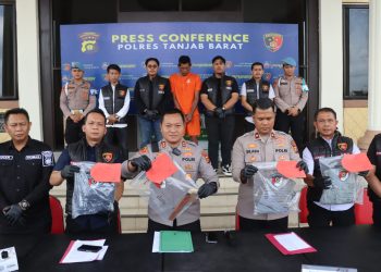 Polres Tanjab Barat Tangkap Pelaku Pembunuhan dan Penganiayaan di Kampung Nelayan