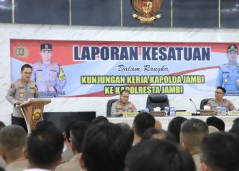 Kapolda Jambi Membuka Rakernis Fungis Pamobvit Polda Jambi