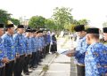 Bupati Merangin Absensi Pegawai Mendadak dalam Apel Besar Kedisiplinan
