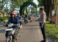 Wujudkan Kelancaran Arus Lalu Lintas, Satlantas Polres Merangin Gelar Gatur di Pagi Hari