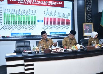 Wali Kota Jambi Pimpin Rapat Realisasi Fisik dan Keuangan Pemkot Kota Jambi TA 2025