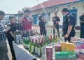Miras dan Jutaan Batang Rokok Ilegal Senilai Rp 1,9 Miliar Dimusnahkan Bea Cukai Jambi