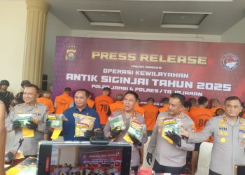 Antik Siginjai 2025, Polda Jambi Amankan 247 Tersangka