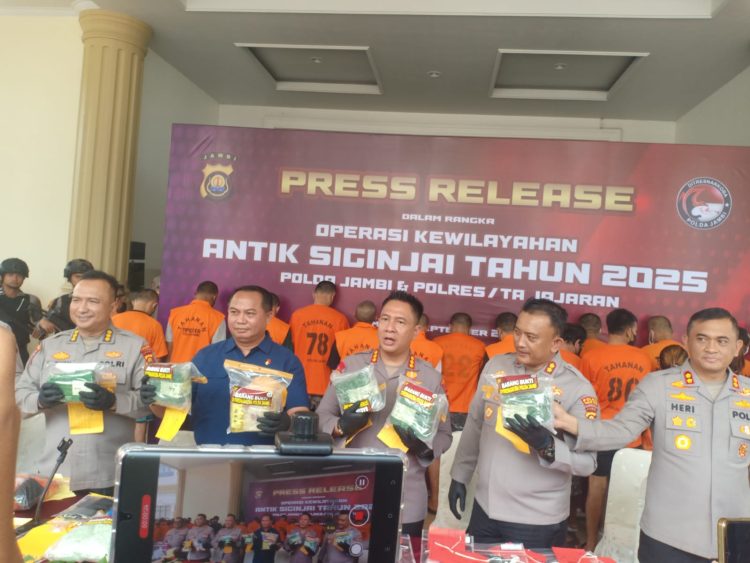 Antik Siginjai 2025, Polda Jambi Amankan 247 Tersangka