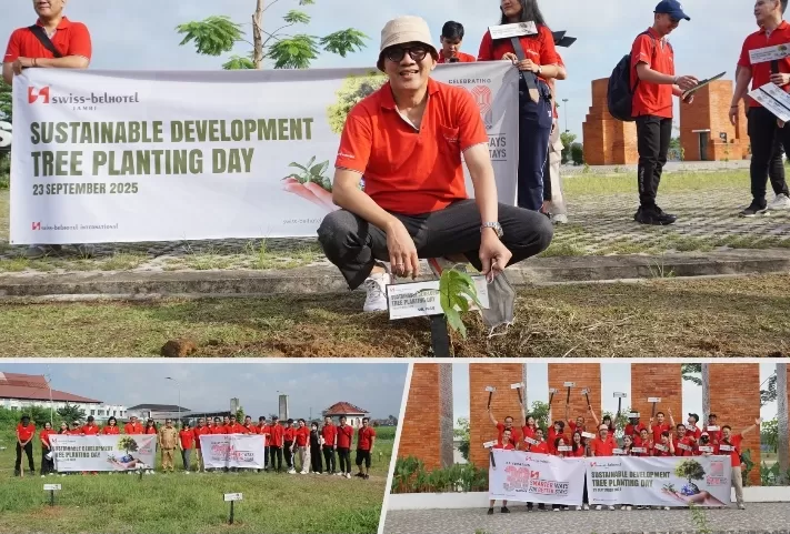 Swiss-Belhotel Jambi Gelar Aksi Tanam Pohon Sambut HUT ke-38 Swiss-Belhotel International