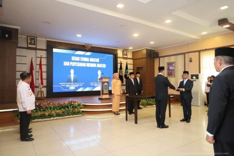 Kakanwil Kemenkum Jambi Hadiri Pelantikan Jabatan Manajerial dan Non Manajerial di Lingkungan Kanwil Ditjen Pemasyarakatan