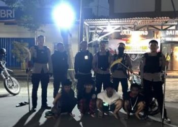 Serigala Kota Polresta Jambi Amankan 5 Pemuda Terindikasi Geng Motor di Payo Selincah